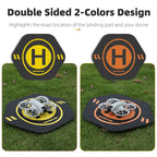 Sunnylife Drone Landing Pad 35cm Fast-Fold Double-Sided Leather Waterproof Helipad for DJI Neo / Avata 2 / Mini 4 Pro, TJP12