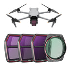 For DJI Air 3S STARTRC 4 in 1 ND16 ND64 ND256 CPLCPL Lens Filter, ND16 ND64 ND256 CPL