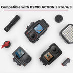 For DJI Osmo Action 5 Pro / 4 / 3 Sunnylife Magnetic Quick-Release Cold Shoe Adapter Action Camera Fill Light Microphone Adapter, AD938 For DJI Osmo 360 / Action 5 Pro