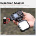 For DJI Osmo Action 5 Pro / 4 / 3 Sunnylife Magnetic Quick-Release Cold Shoe Adapter Action Camera Fill Light Microphone Adapter, AD938 For DJI Osmo 360 / Action 5 Pro