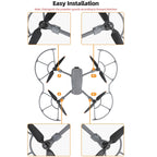 For DJI Air 3S / 3 Sunnylife Propellers Guard Protector Integrated Shielding Rings Quick Release Anti-Collision Props Safe Ring