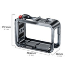 For DJI Osmo Action 5 Pro STARTRC Metal Cage Expansion Adapter Frame with Cold Shoe, For DJI Osmo Action 5 Pro