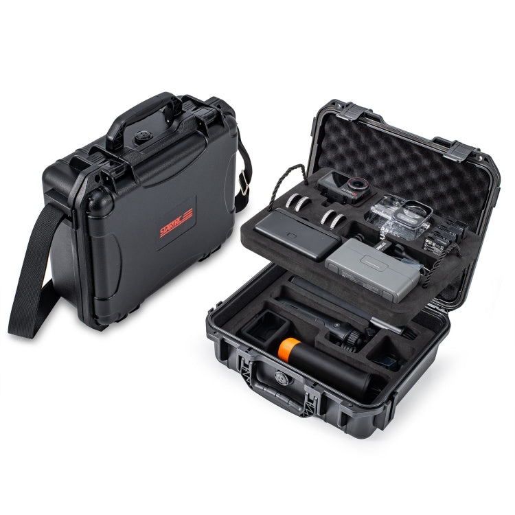 For DJI Osmo Action 5 Pro STARTRC Waterproof EVA ABS Dual-layer Suitcase Storage Box, For DJI Osmo Action 5 Pro