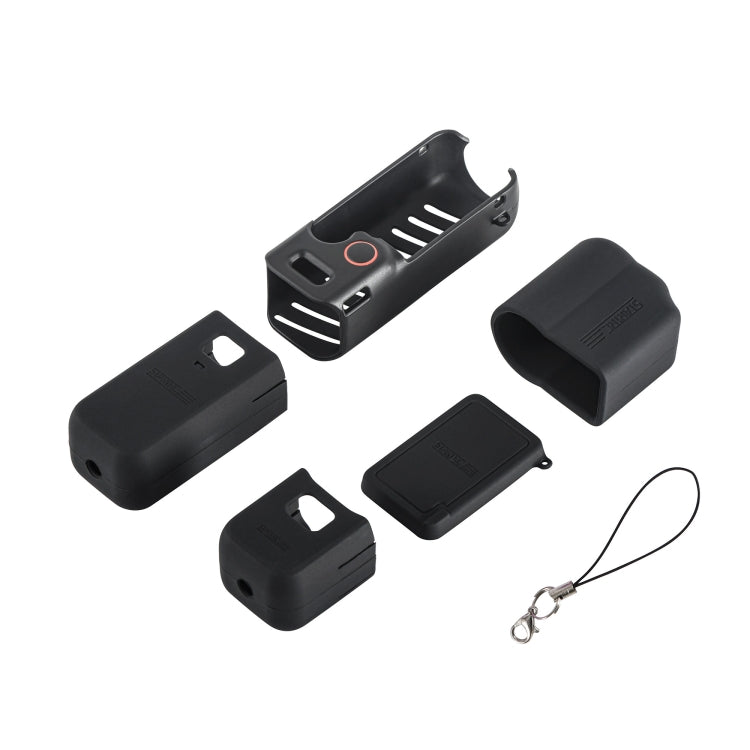For DJI OSMO Pocket 3 STARTRC 5 in 1 Body Lens Handle Screen Silicone TPU Case, 5 in 1 Case