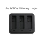 For DJI Osmo Action 4 / 3 Tri-Slot Batteries Fast Charger, 5V 2A Tri-Slot Batteries Charger