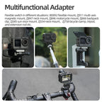 For DJI Osmo Action 6 Sunnylife Protective Case Frame Mount AdapterHousing Case with Detachable Sun Hood, For DJI Osmo Action 6