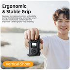 For DJI Action 6 Sunnylife 2-in-1 Detachable Protective Frame & Street Photography Handle Ergonomic Hand Grip Quick Release Shutter Handle, For DJI Action 6