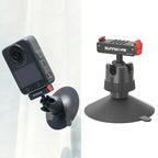 Sunnylife Magnetic Quick-Release Ball-Joint Adapter Mount 360 Rotatable Suction Cup Bracket For DJI Osmo 360 / Action 5 Pro / 4 / 3, For DJI Osmo 360 / Action 5 Pro / 4 / 3
