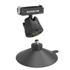 Sunnylife Dual-Direction Magnetic Quick-Release Ball-Joint Adapter Mount 360 Rotatable Suction Cup Bracket For DJI Osmo Nano / Action 6, For DJI Osmo Nano / Action 6