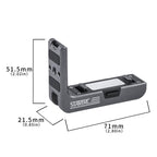 For DJI Osmo Action 5 Pro / 4 / 3 STARTRC L-shaped Magnetic Quick Release Bracket, For DJI Osmo Action 5 Pro / 4 / 3