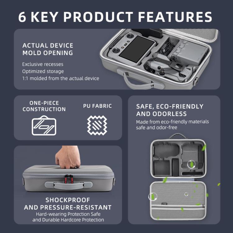 For DJI Mini 5 Pro STARTRC Shoulder PU Storage Bag Handbag, For DJI Mini 5 Pro