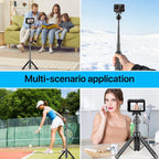 VT-14 Magnetic Tabletop Tripod Telescopic BallHead Selfie Stick for GoPro, Action Camera, VT-10