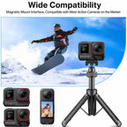VT-14 Magnetic Tabletop Tripod Telescopic BallHead Selfie Stick for GoPro, Action Camera, VT-10