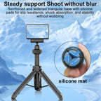 VT-09 Magnetic Handheld Selfie Stick Mini Desktop Telescopic Tripod for DJI Action 5 Pro / 4 / 3, VT-09