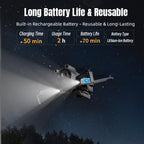 For DJI Mini 5 Pro STARTRC Night Navigation Searchlight LED Flashlight Rechargeable Refill Lighting Signal Light, For DJI Mini 5 Pro