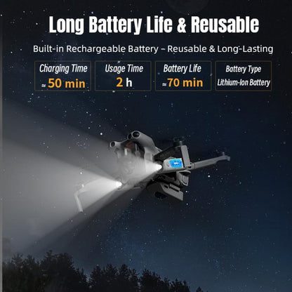 For DJI Mini 5 Pro STARTRC Night Navigation Searchlight LED Flashlight Rechargeable Refill Lighting Signal Light, For DJI Mini 5 Pro