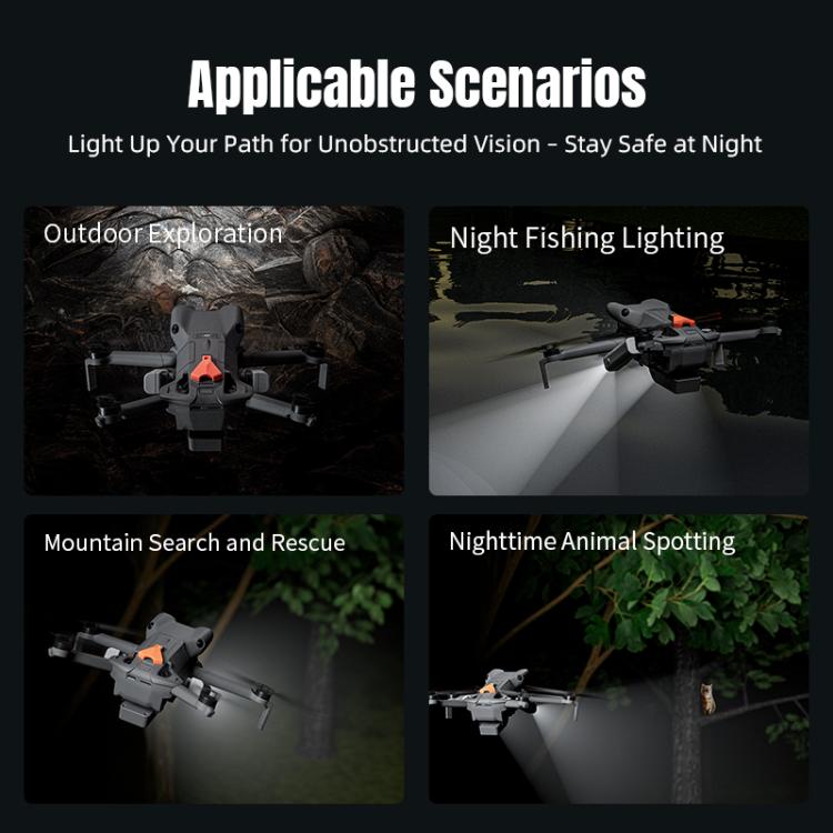 For DJI Mini 5 Pro STARTRC Night Navigation Searchlight LED Flashlight Rechargeable Refill Lighting Signal Light, For DJI Mini 5 Pro