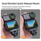 For DJI Osmo 360 Sunnylife Dual-Direction Magnetic Quick Release Adapter Mount, AD109 For DJI Osmo 360