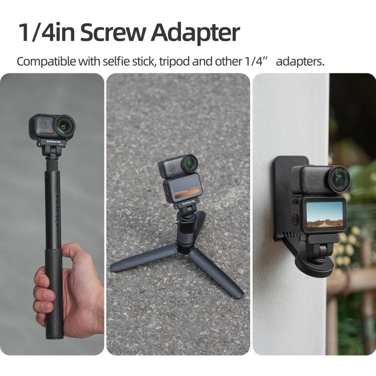 For DJI Osmo 360 Sunnylife Dual-Direction Magnetic Quick Release Adapter Mount, AD109 For DJI Osmo 360