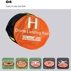 STARTRC RC Drone Quadcopter Portable Parking Apron Fast-fold Landing Parking Pad for DJI Mavic Mini / Mavic Air 2, Diameter: 56cm, Diameter: 56cm