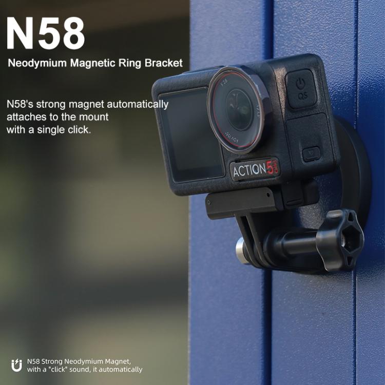 Magnetic Ring Base Mount with 1/4 inch Adapter, Magnetic Base with 1/4 inch Adapter