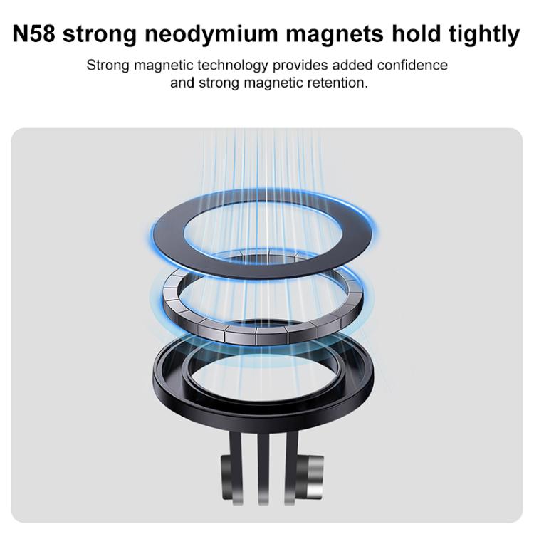 Magnetic Ring Base Mount with 1/4 inch Adapter, Magnetic Base with 1/4 inch Adapter
