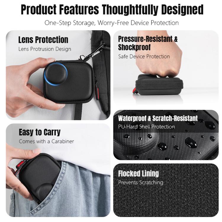 For DJI Osmo Nona STARTRC Camera PU Carry Box Storage Bag, For DJI Osmo Nona
