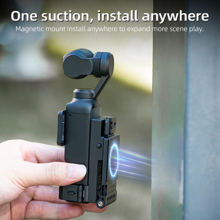 For DJI Osmo Pocket 3 STARTRC Folding Magnetic Mount Base Fixed Bracket