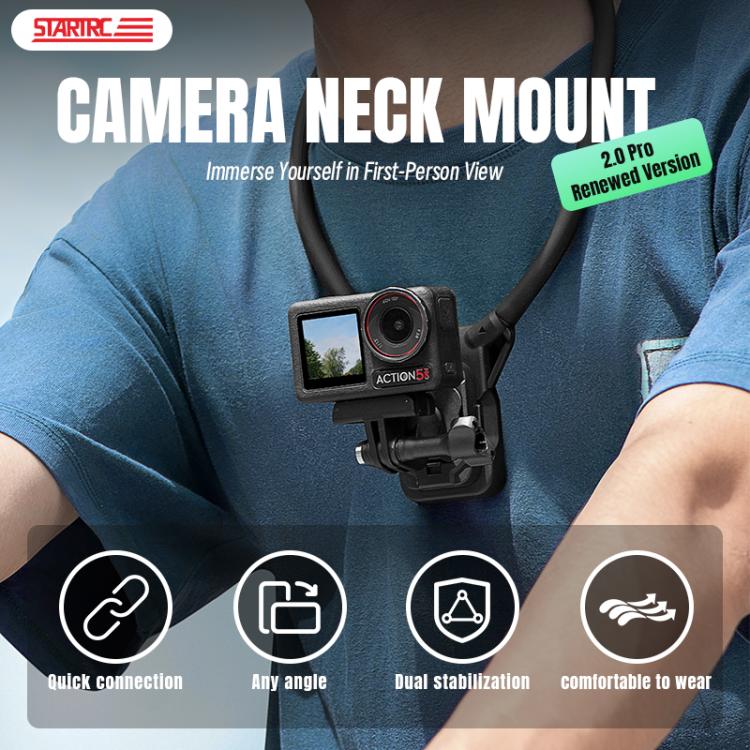 STARTRC Lazy Neck Bracket V3 POV View Mount, POV View Mount