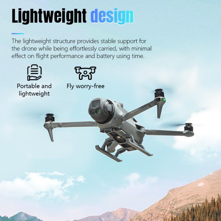 For DJI Mavic 4 Pro STARTRC Sled Anti-fall Anti-dirt Heightened Landing Gear Training Rack, For DJI Mavic 4 Pro