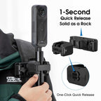 STARTRC Quick-Release Backpack Mount Clip Bracket for Selfie Stick or Action Camera, Quick-Release Clip
