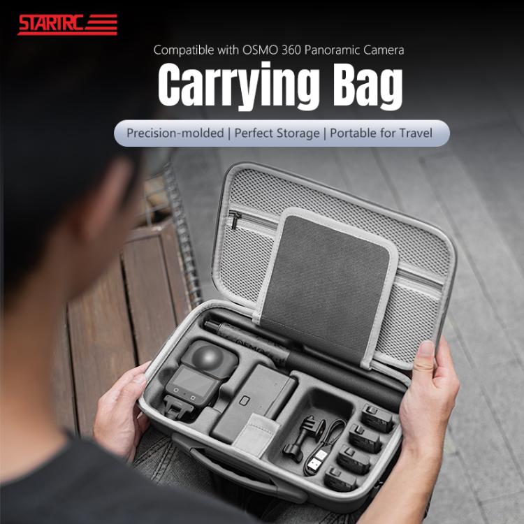 For DJI Osmo 360 STARTRC Full Kit Portable Handbag Shoulder PU Storage Bag, For DJI Osmo 360 PU