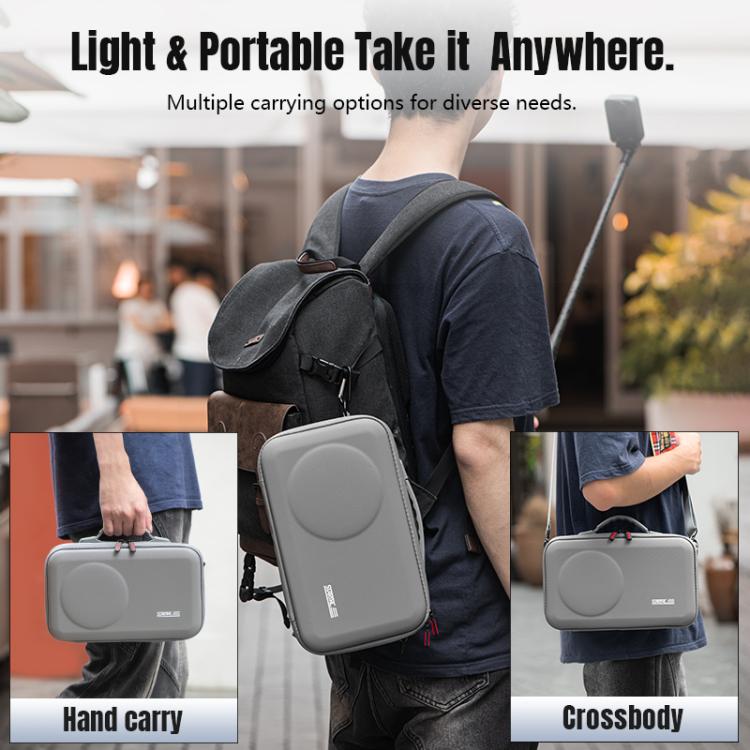 For DJI Osmo 360 STARTRC Full Kit Portable Handbag Shoulder PU Storage Bag, For DJI Osmo 360 PU