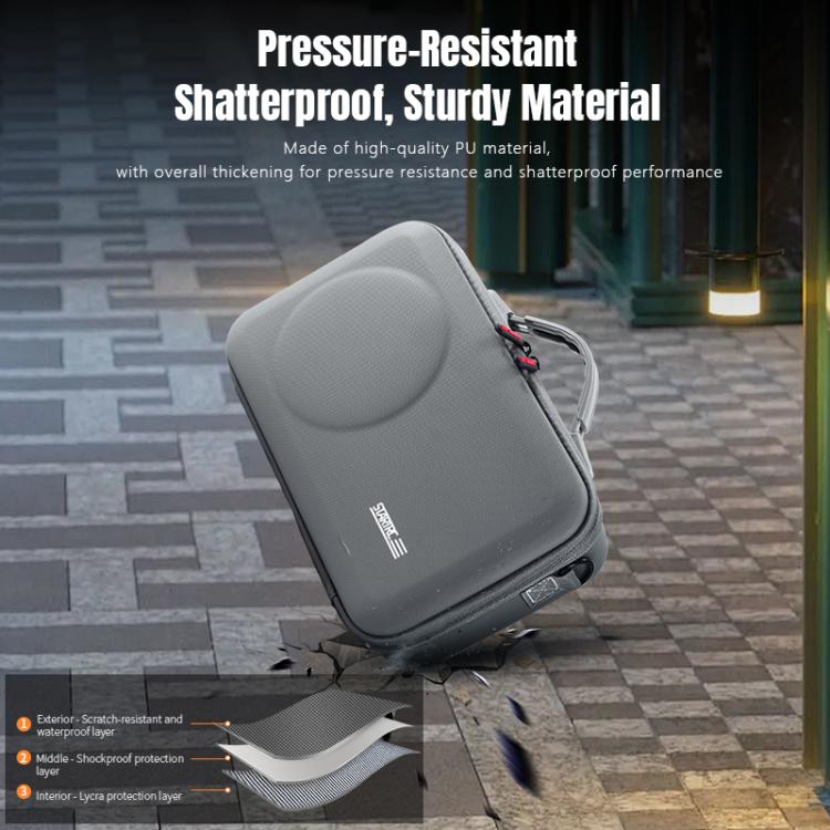 For DJI Osmo 360 STARTRC Full Kit Portable Handbag Shoulder PU Storage Bag, For DJI Osmo 360 PU