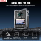 For DJI Osmo 360 STARTRC Metal Cage Frame with Cold Shoe, For DJI Osmo 360