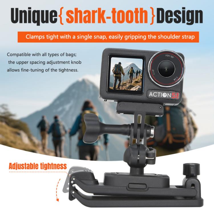 STARTRC Magnetic  Backpack Clip Mount for DJI Osmo 360 / GoPro Action Cameras, Magnetic Backpack Clip