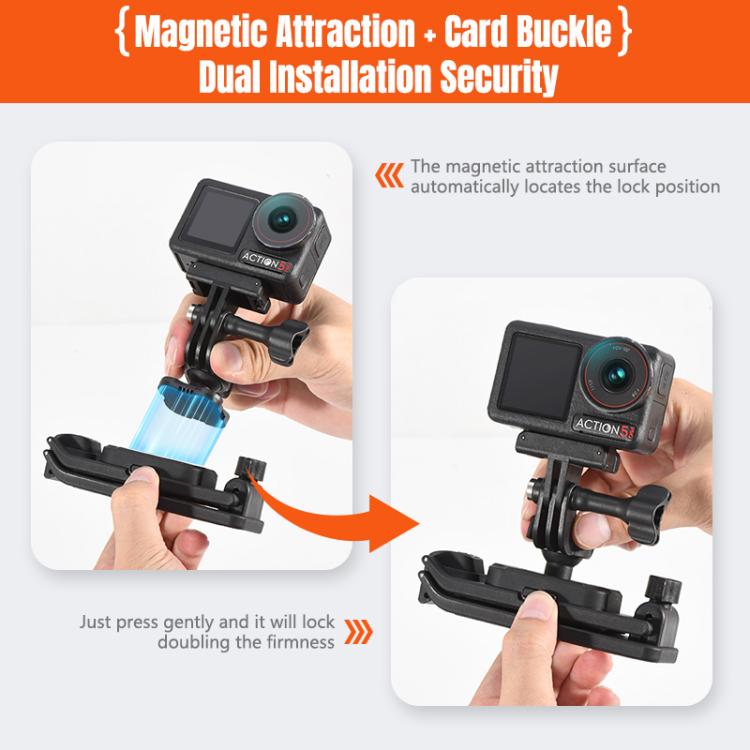 STARTRC Magnetic  Backpack Clip Mount for DJI Osmo 360 / GoPro Action Cameras, Magnetic Backpack Clip