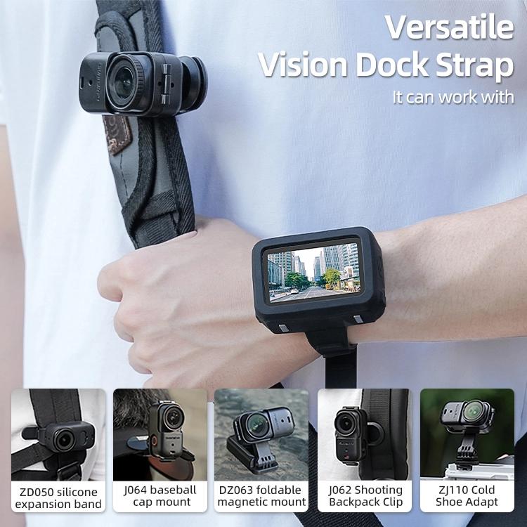 For DJI Osmo Nano Sunnylife Vision Dock Strap Wristband Expansion Band Silicone Protective Cover Bicycle Strap Cat Collar, For DJI Osmo Nano Vision Dock Cover