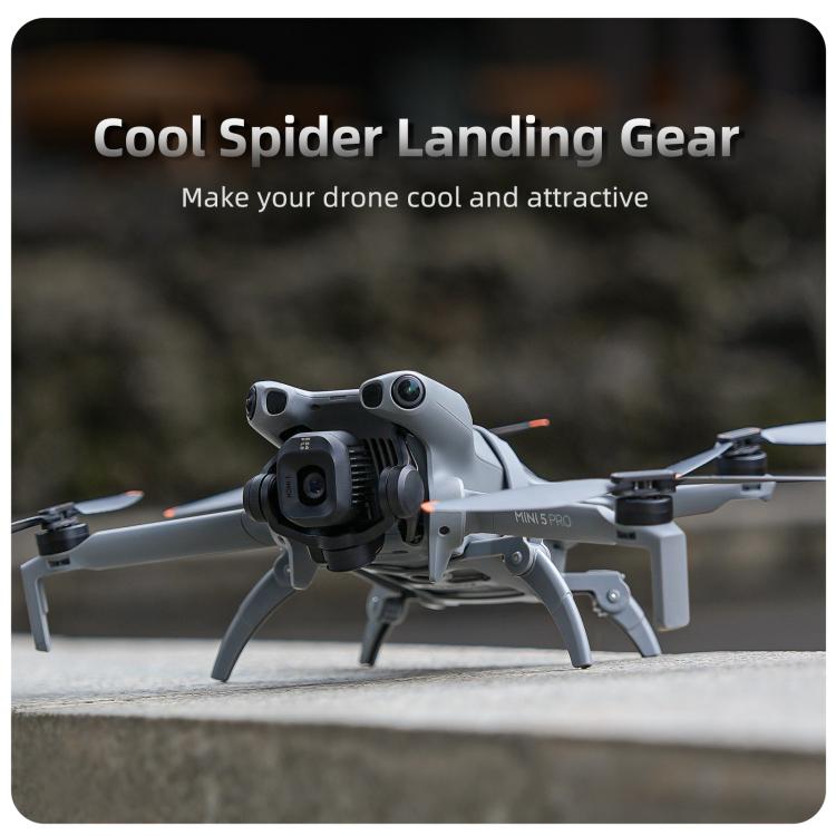 For DJI Mini 5 Pro Sunnylife Landing Gear Heightened Spider Gears Extensions Support Leg Protector, For DJI Mini 5 Pro
