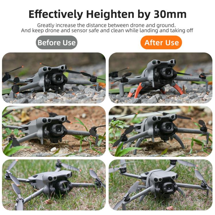 For DJI Mini 5 Pro Sunnylife Landing Gear Heightened Spider Gears Extensions Support Leg Protector, For DJI Mini 5 Pro