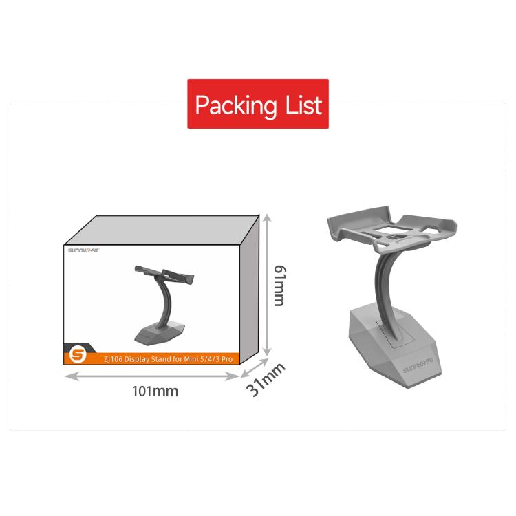 For DJI Mini 5 Pro / 4 Pro / 3 Pro Sunnylife Desktop Display Stand Drone Mount Exhibition Base Bracket, For DJI Mini 5 Pro / 4 Pro / 3 Pro