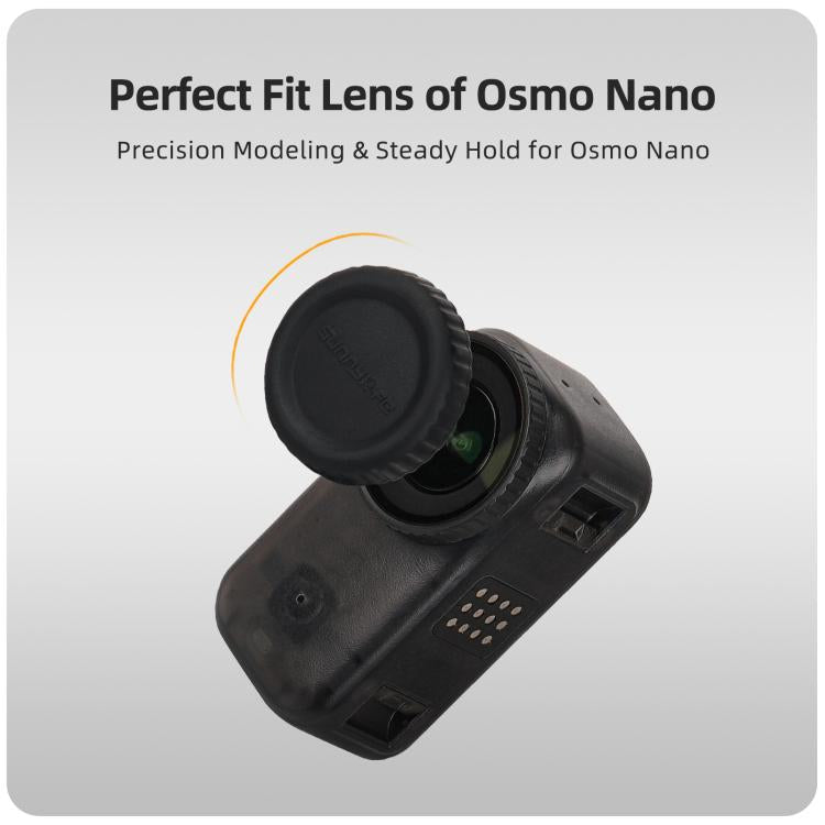 For DJI Osmo 360 Sunnylife Silicone Lens Cover Scratch-Proof Camera Cover Protector Protective Lens Guard Protector, For DJI Osmo 360