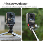 Sunnylife AD118 Sunnylife Cold Shoe Magnetic Quick Release Adapter Mount 1/4 180 Tilt Adjustable Selfie Stick Adapter Stand For DJI Osmo 360 / Action 5 Pro / 4 / 3, AD118 For DJI Osmo 360 / Action 5 Pro