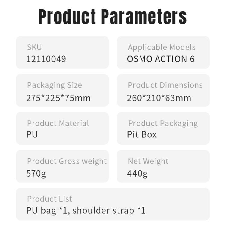 For DJI Osmo Action 6 STARTRC Photography Kit Storage Shoulder Bag, For DJI Osmo Action 6