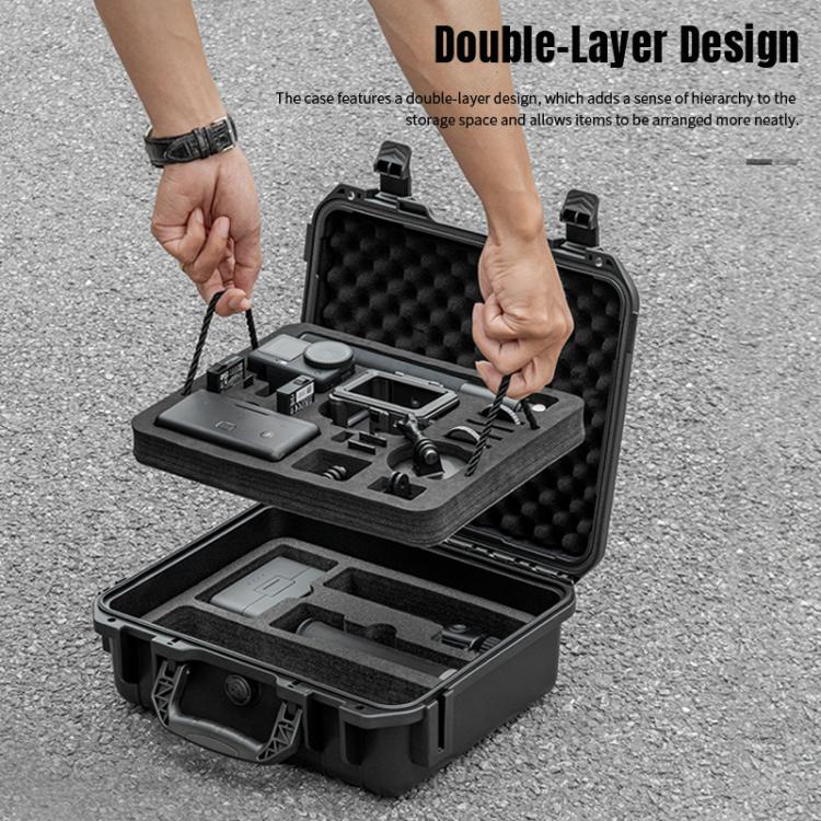 For DJI Osmo Action 6 STARTRC Waterproof EVA ABS Dual-layer Suitcase Storage Box, For DJI Osmo Action 6