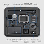 For DJI Osmo Action 6 STARTRC Waterproof EVA ABS Dual-layer Suitcase Storage Box, For DJI Osmo Action 6
