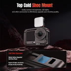 For DJI Osmo Action 6 STARTRC Metal Cage Frame with Cold Shoe, For DJI Osmo Action 6 Metal Cage