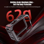 For DJI Osmo Action 6 STARTRC Metal Cage Frame with Cold Shoe, For DJI Osmo Action 6 Metal Cage