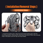 For DJI Neo 2 STARTRC LED Light Heightened Landing Gear Training Rack, For DJI Neo 2 LED Light Rack