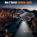 For DJI Neo 2 STARTRC LED Light Heightened Landing Gear Training Rack, For DJI Neo 2 LED Light Rack